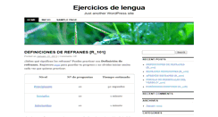 Desktop Screenshot of ejercicioslengua.com