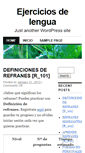 Mobile Screenshot of ejercicioslengua.com
